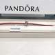 Pandora Bangle Red Silver 20082717