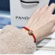 Pandora Golden Pig Red Rope Bangle