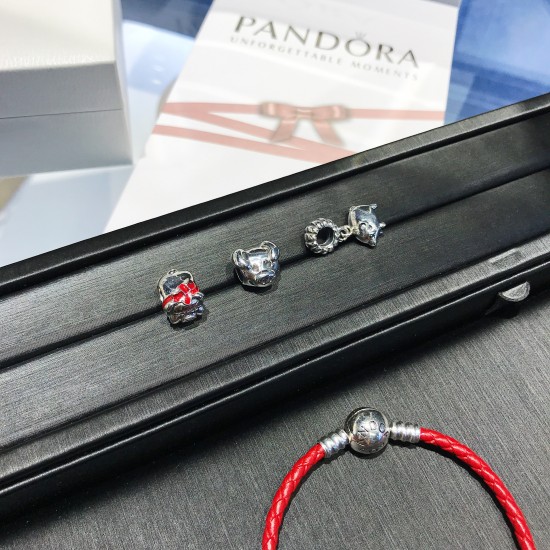 Pandora Pig Red String Bracelet