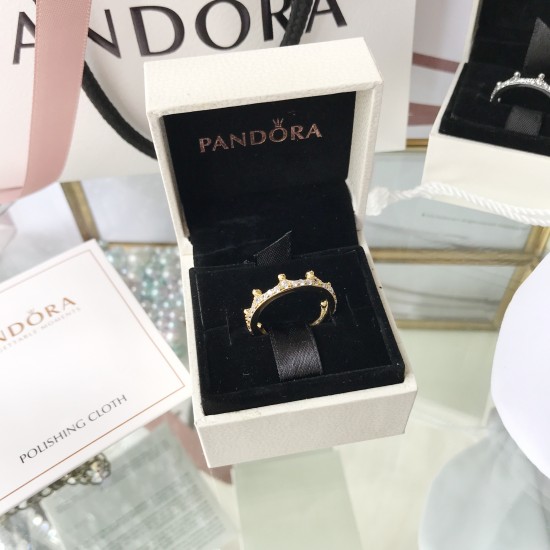 Pandora Clear Sparkling Crown Ring 197087CZ