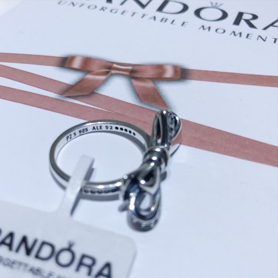 Pandora Gorgeous Bow Ring Sterling Silver