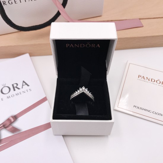 Pandora Princess Wishbone Ring 197736CZ