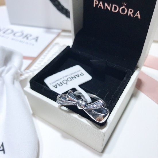 Pandora Gorgeous Bow Ring Sterling Silver