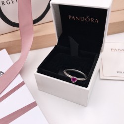 Pandora Sparkling Red Heart Ring 196574CZRMX