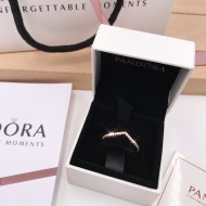 Pandora Sparkling Wishbone Ring 186316CZ