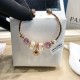 Pandora 18K Rose Gold Bangle Gold Purple 20082744