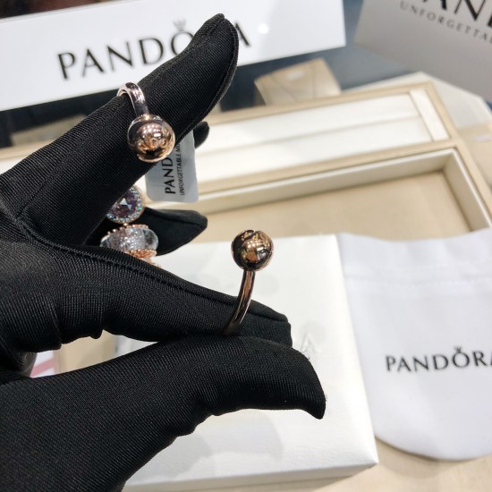 Pandora 18K Rose Gold Bangle Gold Purple 20082744