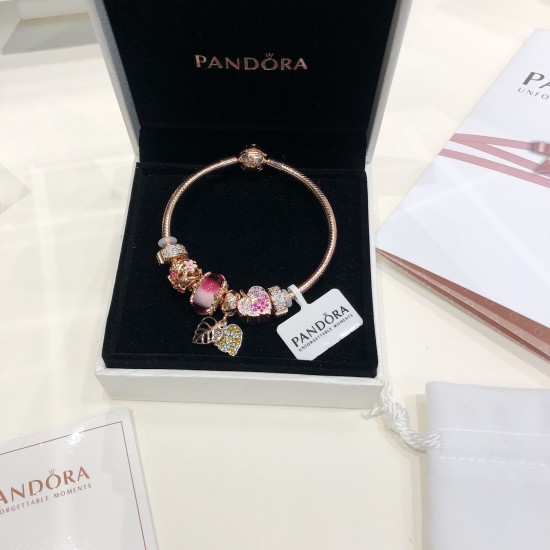 Pandora 18K Rose Gold Bangle Pink Gold 20082736