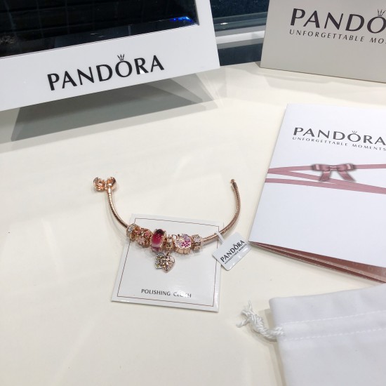 Pandora 18K Rose Gold Bangle Pink Gold 20082736