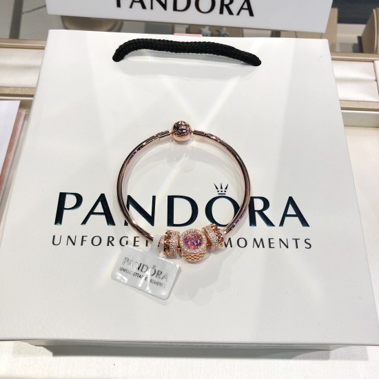 Pandora 18K Rose Gold Bangle Pink Gold 20082739