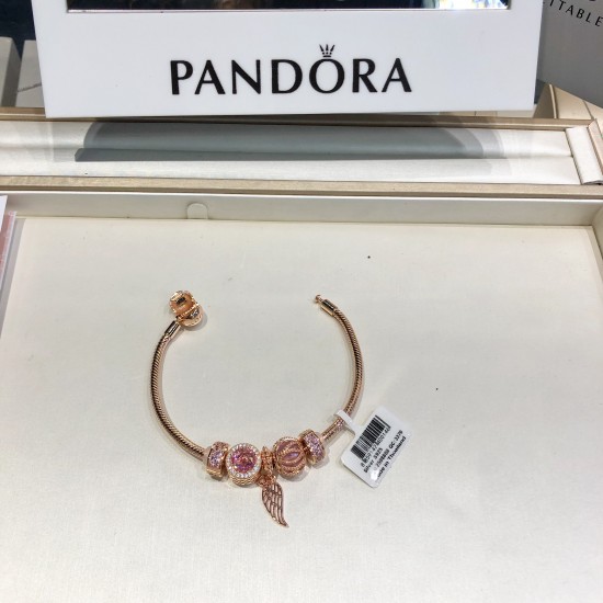 Pandora 18K Rose Gold Bangle Pink Gold 20082742