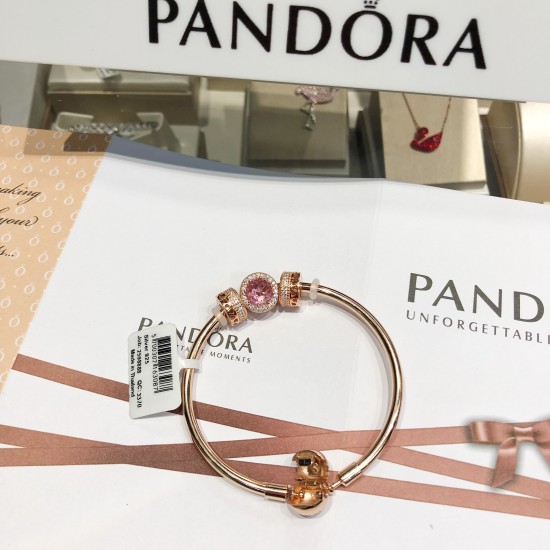 Pandora 18K Rose Gold Bangle Pink Gold 20082752