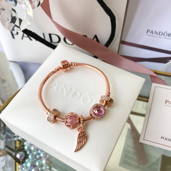 Pandora Guardian Of Love Bangle Rose Gold