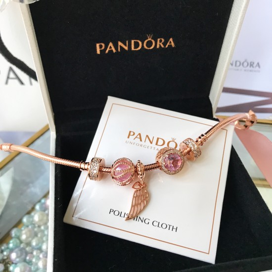 Pandora Guardian Of Love Bangle Rose Gold