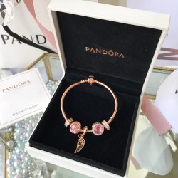 Pandora Guardian Of Love Bangle Rose Gold