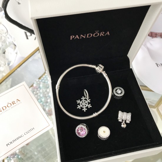 Pandora Bangle Set Sterling Silver 20082782