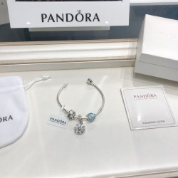 Pandora Bangle Sterling Silver Blue 20082719