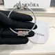 Pandora Bangle Sterling Silver Blue Red 20082706