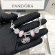 Pandora Bangle Sterling Silver Pink 20082707