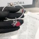 Pandora Bangle Sterling Silver Red 20082709