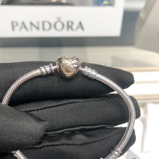 Pandora Bangle Sterling Silver Red 20082709