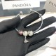 Pandora Bangle Sterling Silver Red 20082718