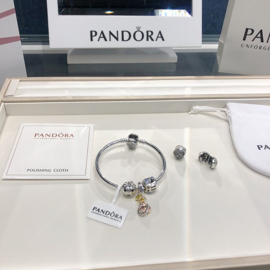 Pandora Bangle Sterling Silver Yellow 20082710