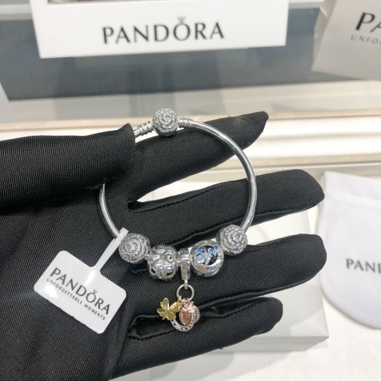 Pandora Bangle Sterling Silver Yellow 20082710