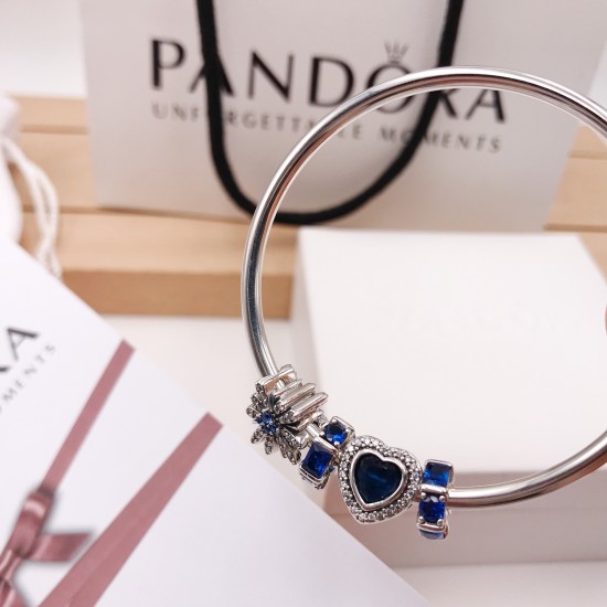 Pandora Bright Star Fireworks Bangle Sterling Silver