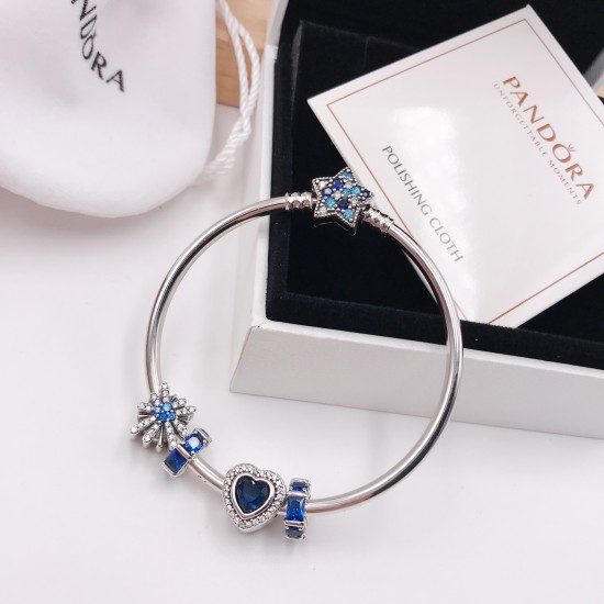 Pandora Bright Star Fireworks Bangle Sterling Silver