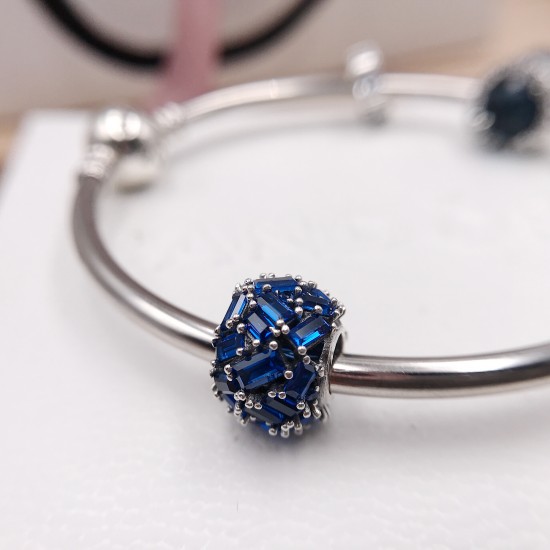 Pandora Dazzling Fireworks Bangle Sterling Silver