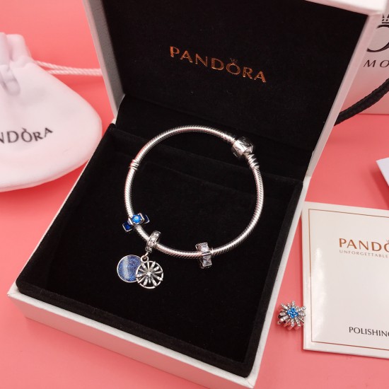 Pandora Dazzling Fireworks Bangle Sterling Silver