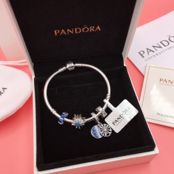 Pandora Dazzling Fireworks Bangle Sterling Silver