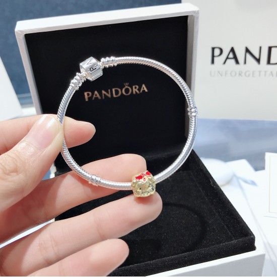 Pandora Golden Pig Bangle Sterling Silver 20082775