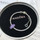 Pandora Lavender Purple Bangle Sterling Silver