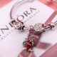 Pandora Mickey Christmas Bangle Sterling Silver