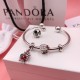 Pandora Mickey Christmas Bangle Sterling Silver