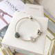 Pandora Peace Symbol Bangle Sterling Silver