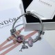 Pandora Pink Dolphin Bangle Sterling Silver