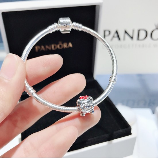 Pandora Silver Pig Bangle Sterling Silver 20082776