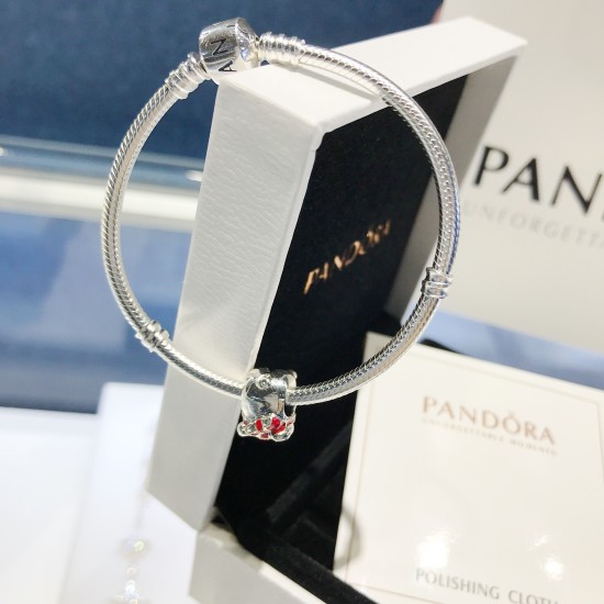 Pandora Silver Pig Bangle Sterling Silver 20082776