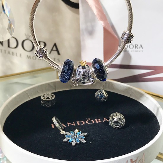 Pandora Snowflake Bangle Sterling Silver