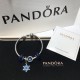 Pandora Snowflake Blue Dream Bangle Sterling Silver