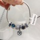 Pandora Sterling Silver Bangle Blue 20082734