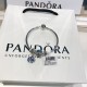 Pandora Sterling Silver Bangle Blue Silver 20082738