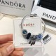 Pandora Sterling Silver Bangle Blue Silver 20082740