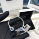 Pandora Sterling Silver Bangle Blue Silver 20082740