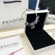 Pandora Sterling Silver Bangle Blue Silver 20082740