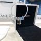 Pandora Sterling Silver Bangle Blue Silver 20082745