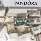 Pandora Sterling Silver Bangle Blue Silver 20082755